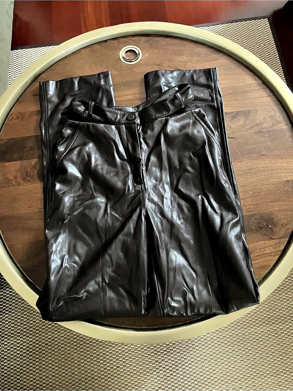 Jonathan Simkhai Amelia Vegan Leather Pants Black Size 2